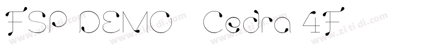 FSP DEMO   Cedra 4F字体转换